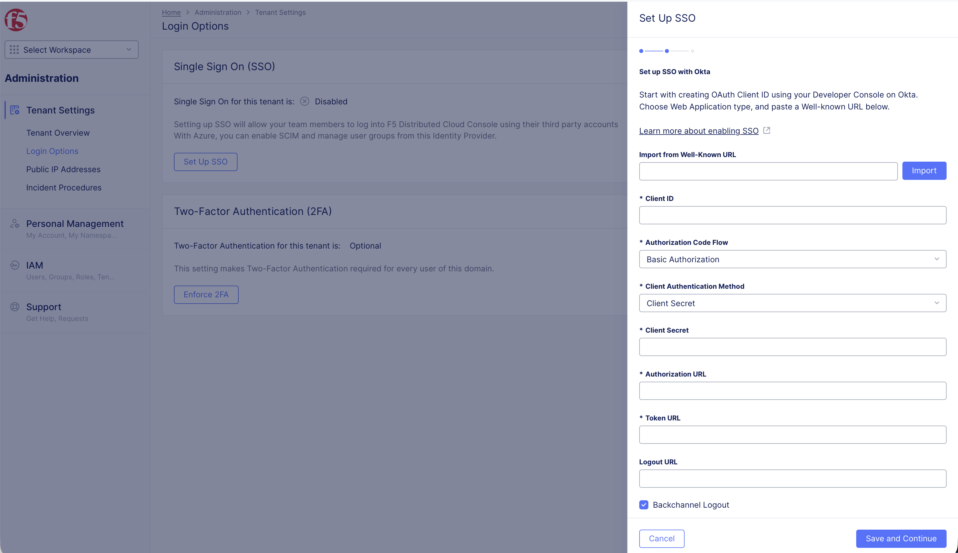Figure: SSO Create Clients ID